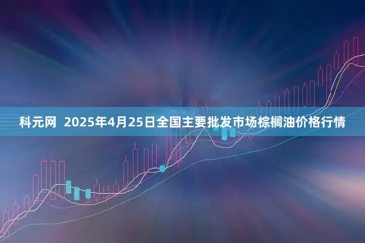 科元网  2025年4月25日全国主要批发市场棕榈油价格行情