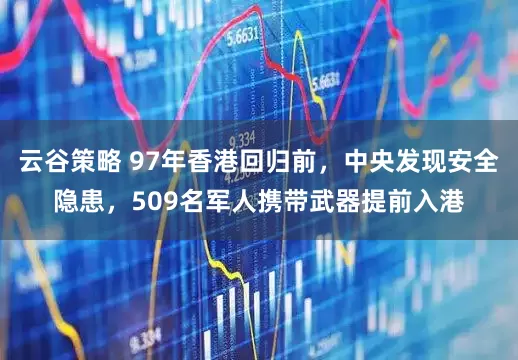 云谷策略 97年香港回归前，中央发现安全隐患，509名军人携带武器提前入港